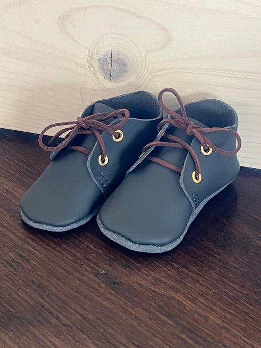 Natural Leather Baby Shoes Oxford Crib Shoe