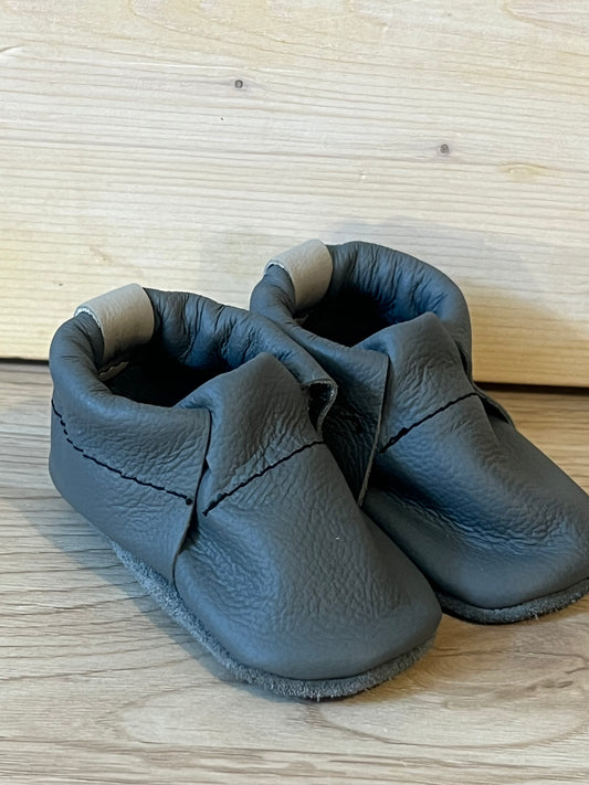 Natural Leather Baby Shoes Moccasin Crib Shoe