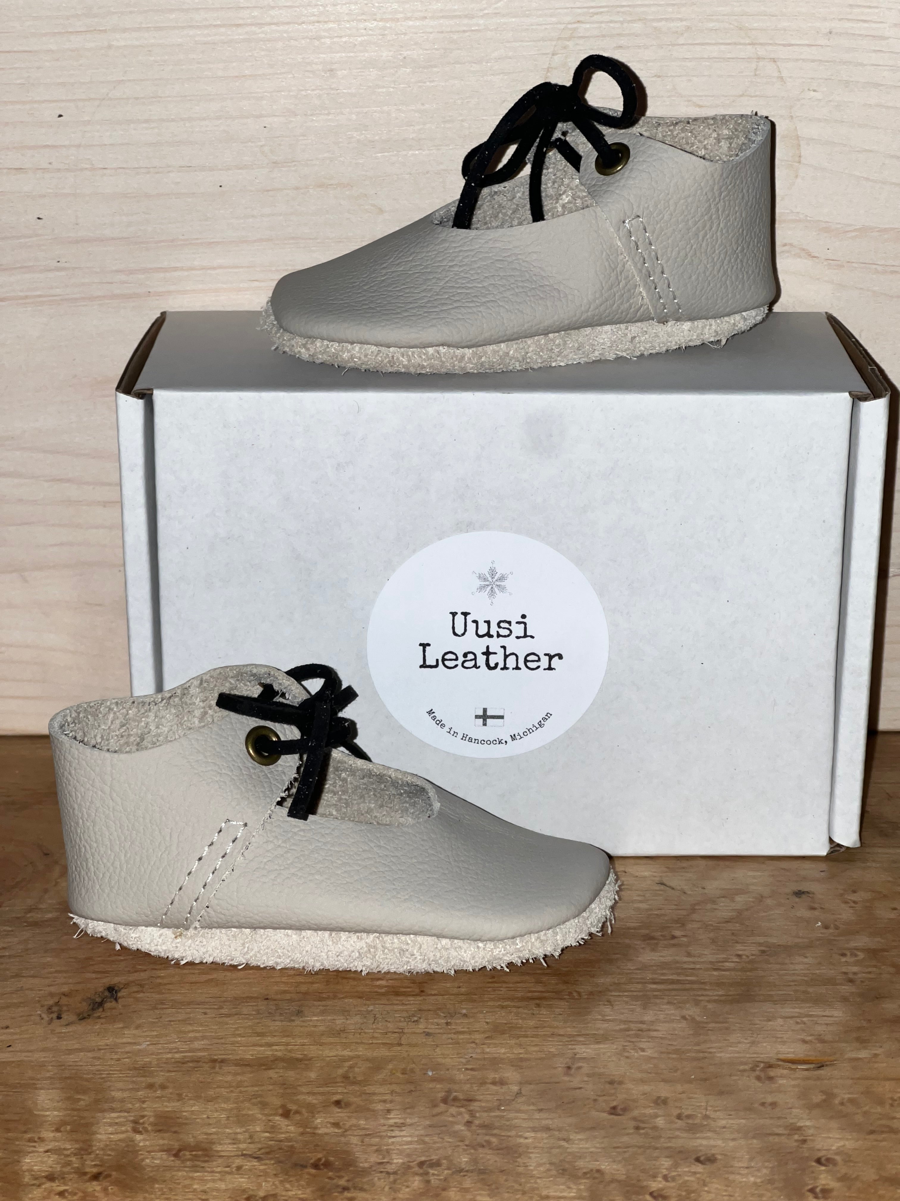 Natural Leather Baby Shoes Mary Jane Crib Shoe