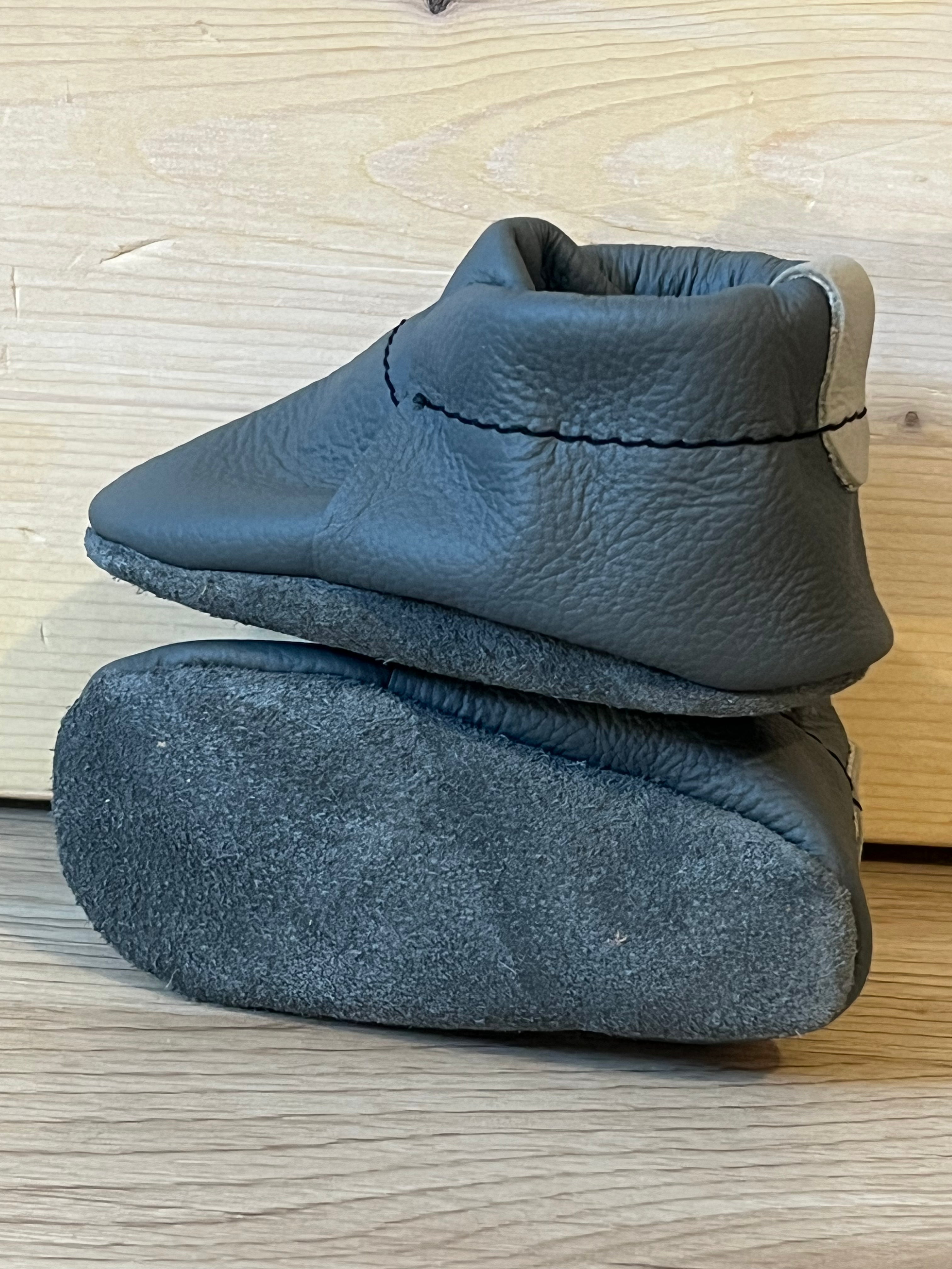 Natural Leather Baby Shoes Moccasin Crib Shoe