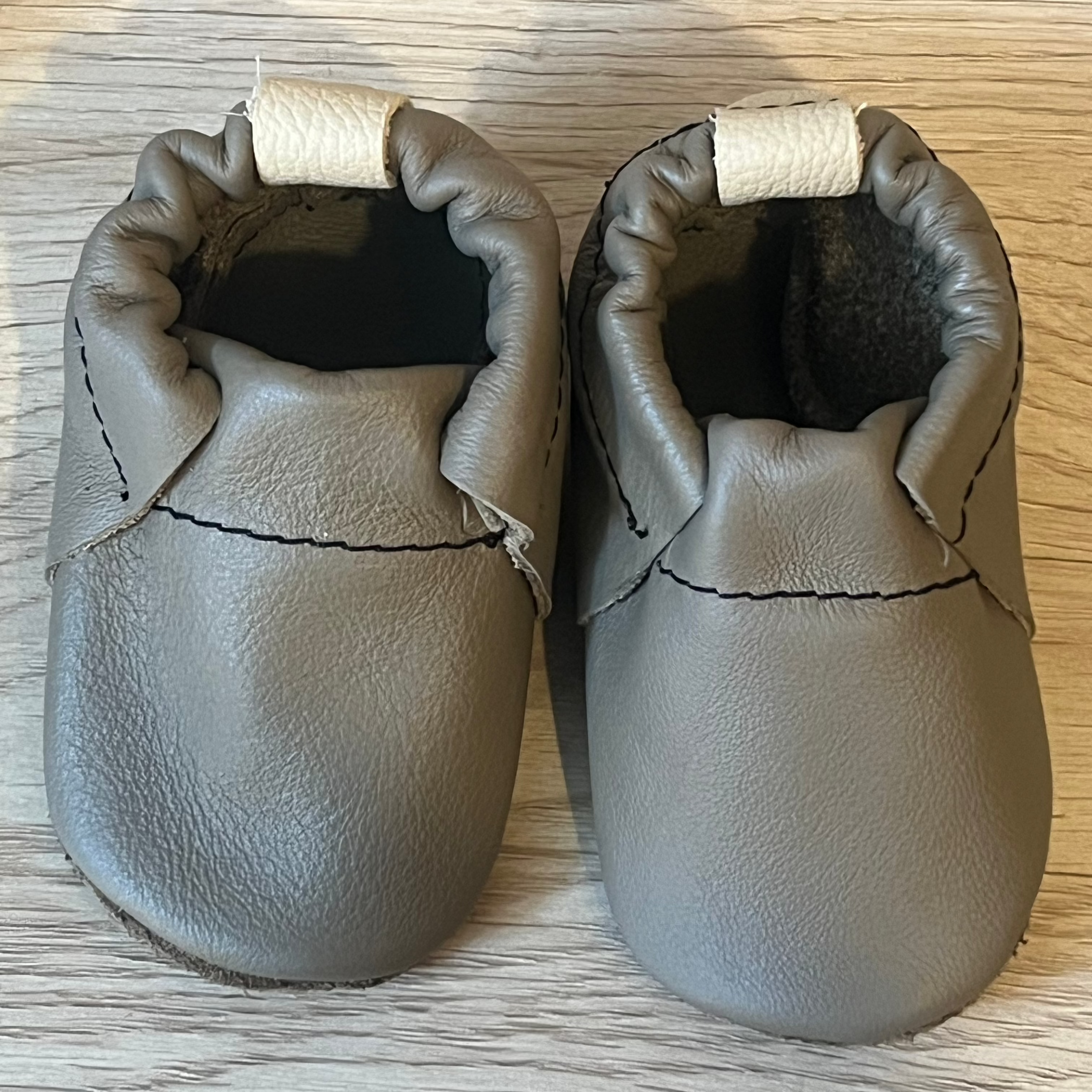 Natural Leather Baby Shoes Moccasin Crib Shoe