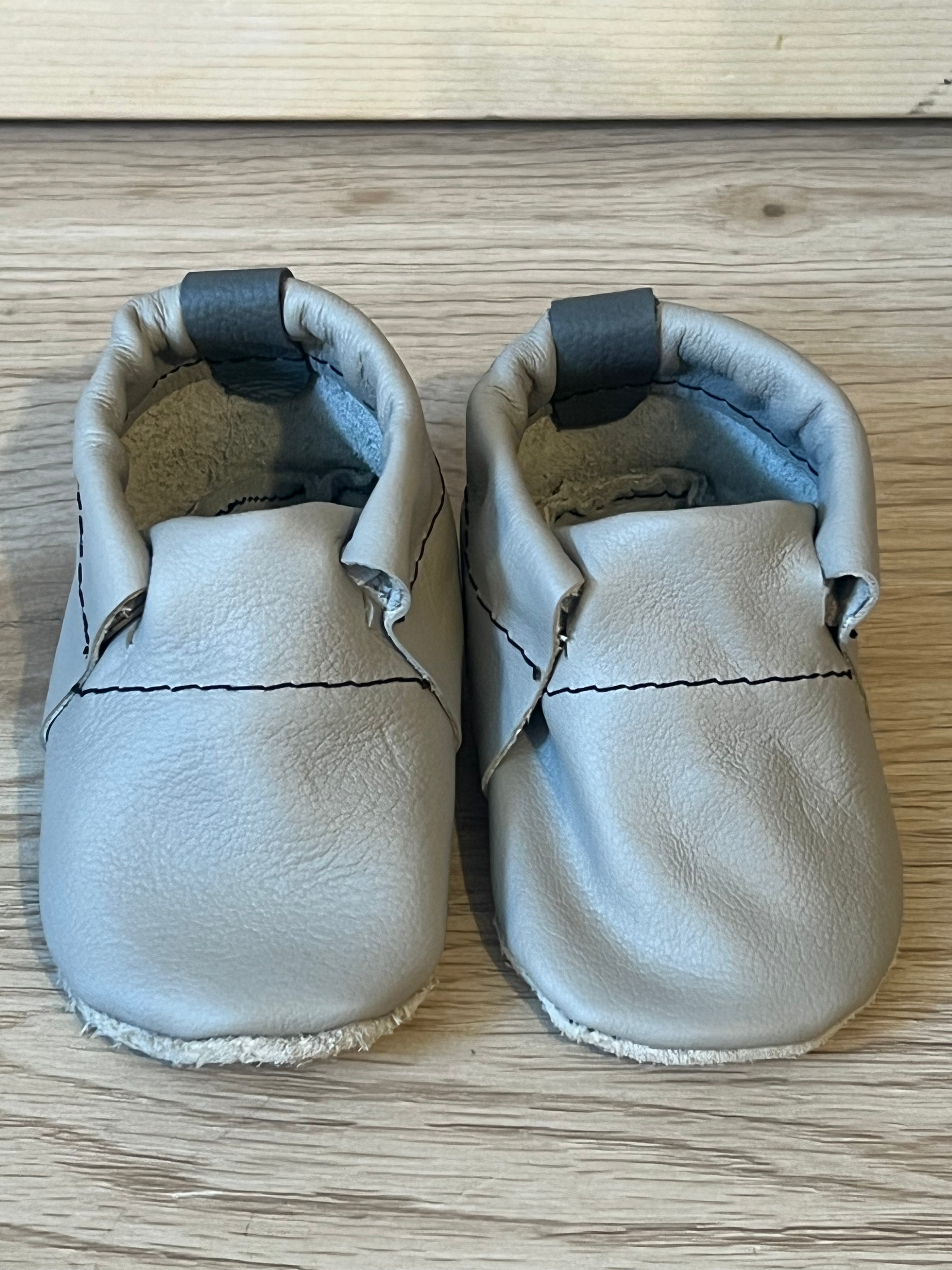 Natural Leather Baby Shoes Moccasin Crib Shoe