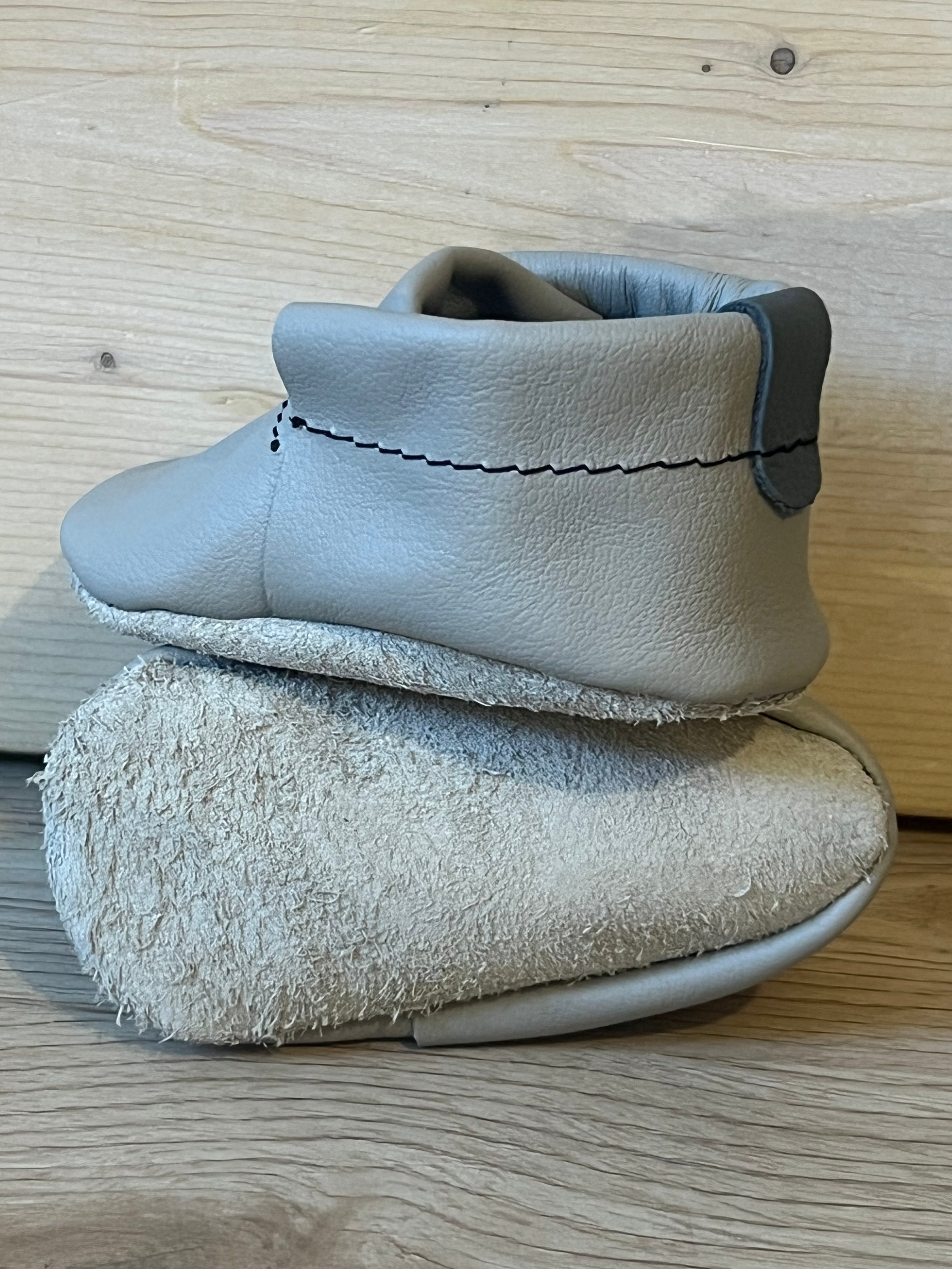 Natural Leather Baby Shoes Moccasin Crib Shoe