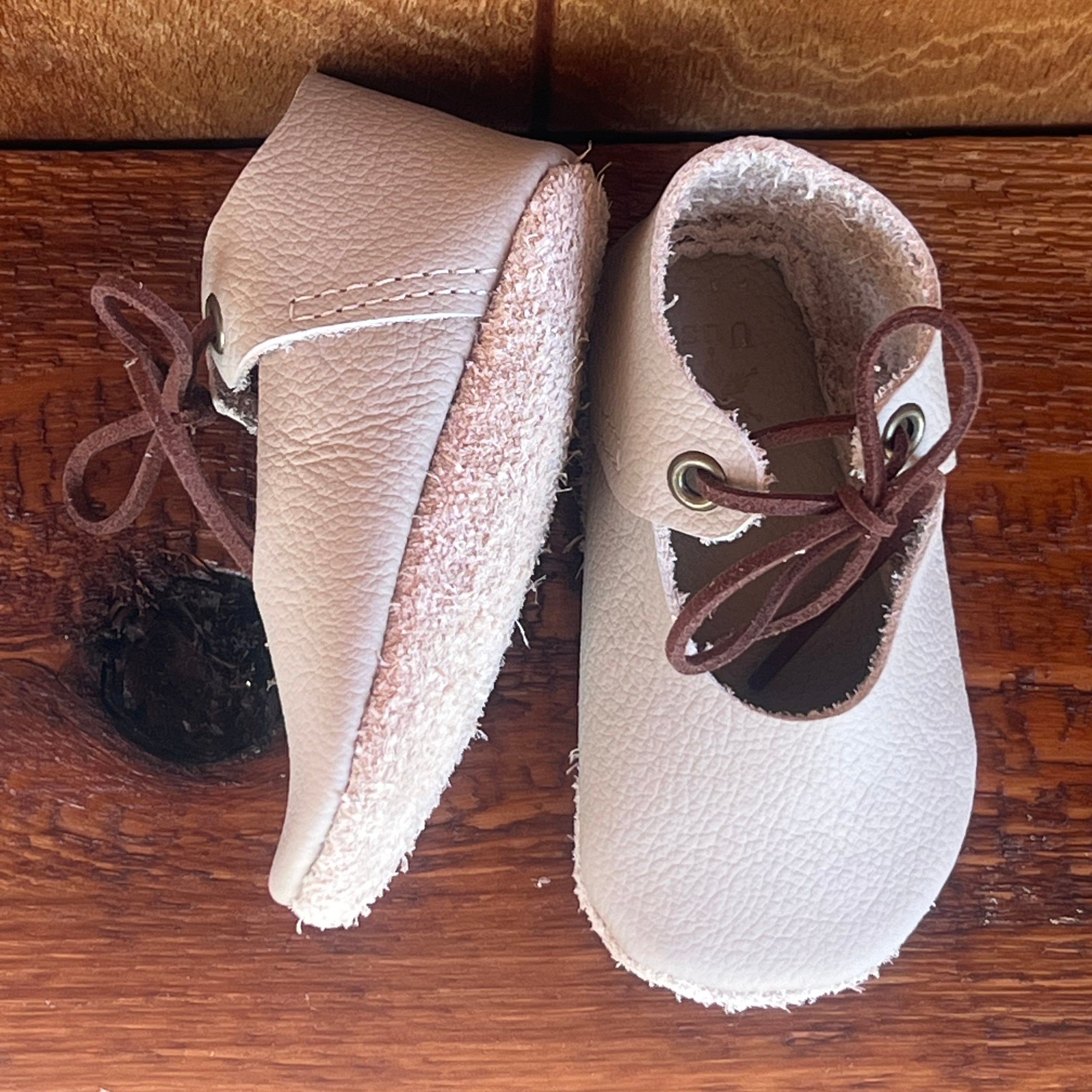 Natural Leather Baby Shoes Mary Jane Crib Shoe