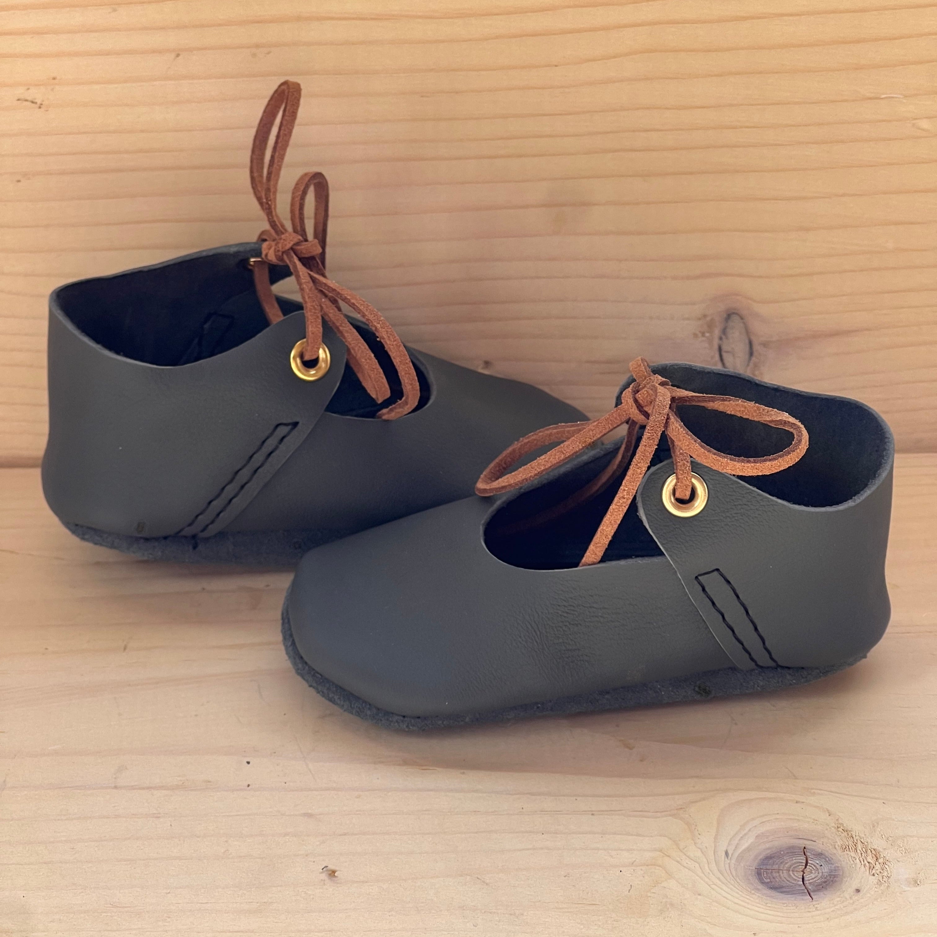 Natural Leather Baby Shoes Mary Jane Crib Shoe