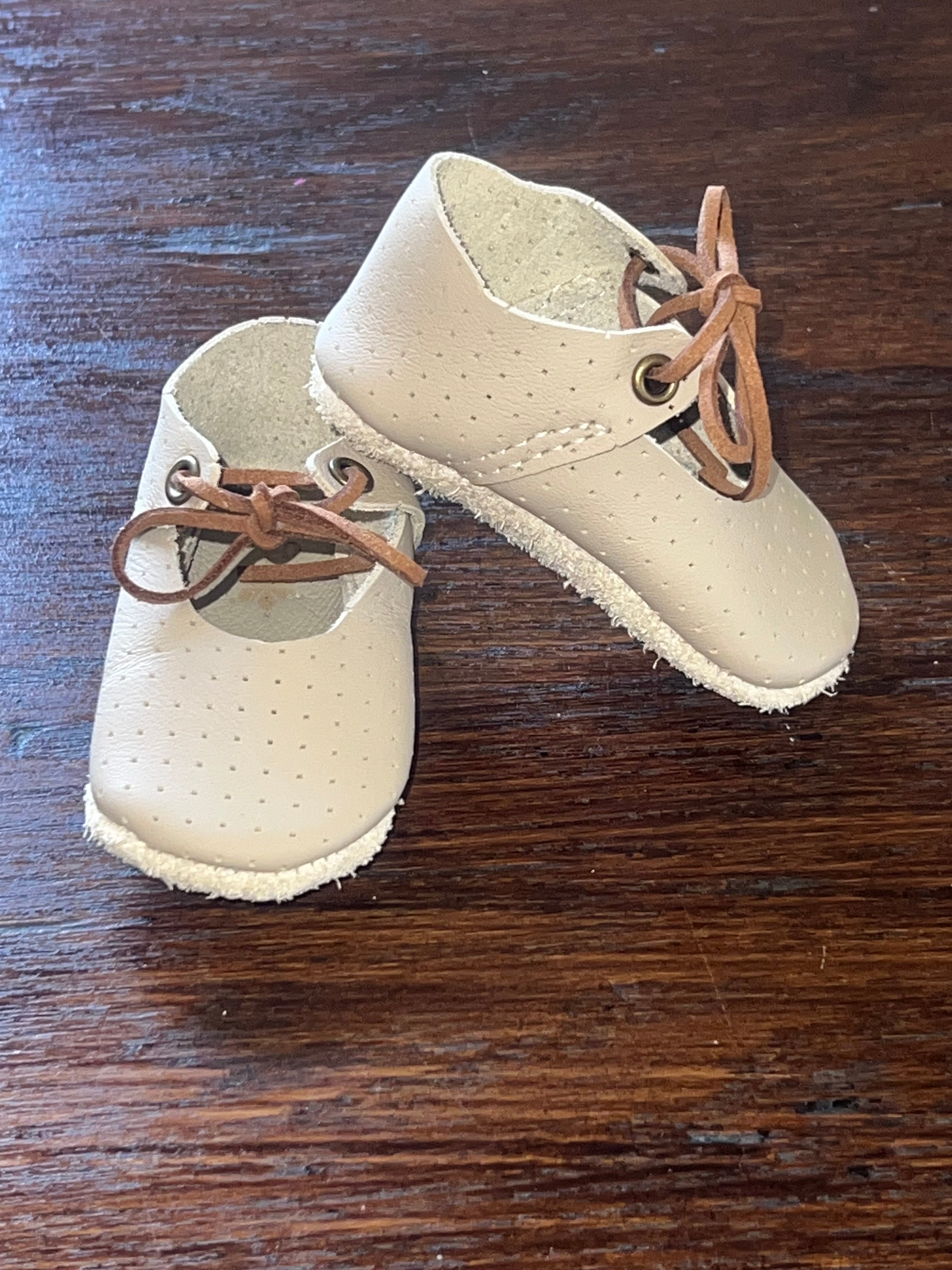 Natural Leather Baby Shoes Mary Jane Crib Shoe