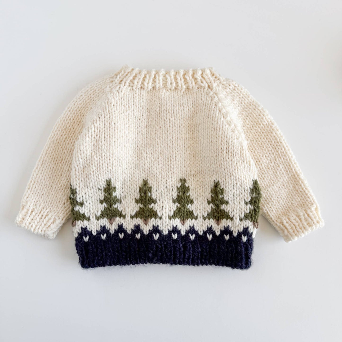 Tree Cardigan Navy Baby Kid Forest Fall Winter Apparel: S; 12-24M