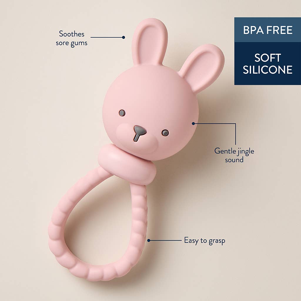*NEW* Pink Bunny Sweetie Rattle™