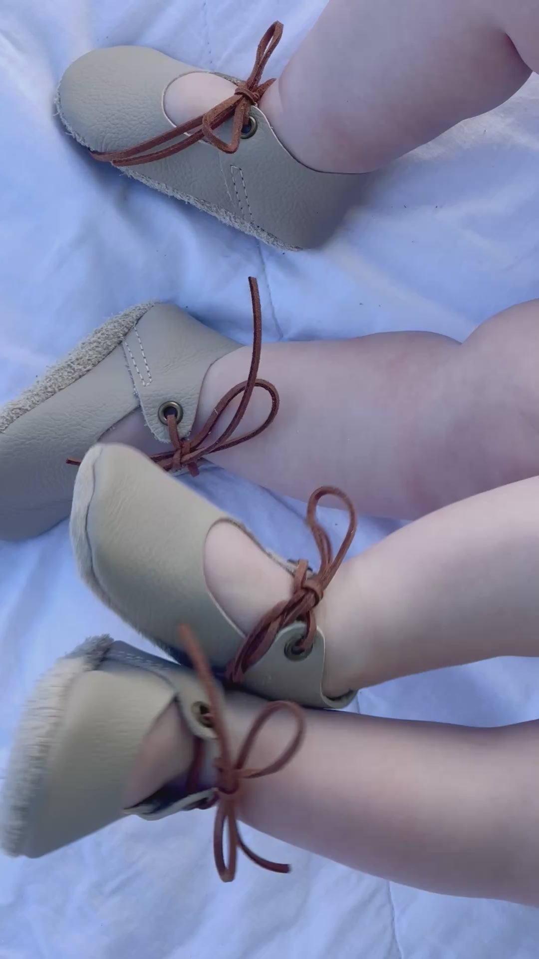 Natural Leather Baby Shoes Mary Jane Crib Shoe